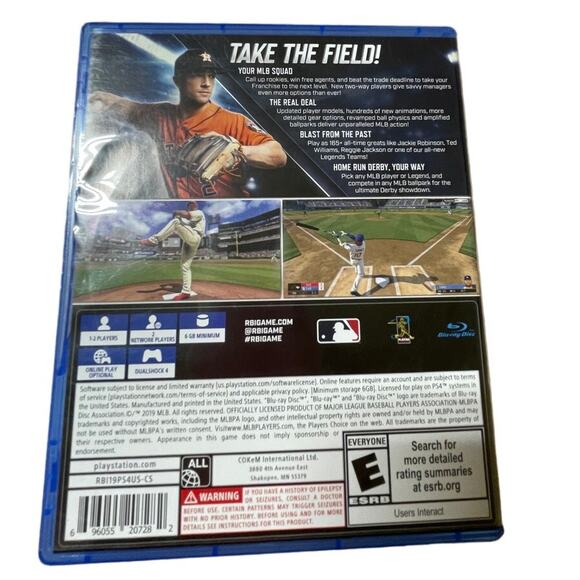 PS4 RBI 19 Baseball Video Game with Case No Booklet Tested Working - Picture 2 of 4